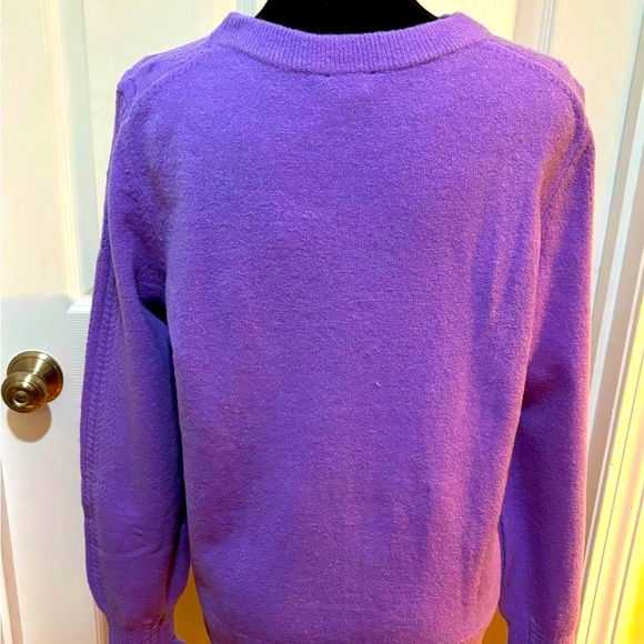 Talbots Lilac Cable Knit Soft Sweater Size M - Picture 5 of 10